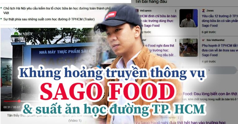 Vụ việc nghi vấn đơn vị cung cấp suất ăn học đường Sago Food liên quan đến thực phẩm quá hạn sử dụng đã nhanh chóng trở thành một điểm nóng truyền thông