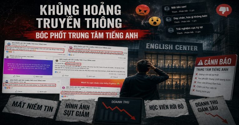 Nhiều trung tâm tiếng Anh bị bóc phốt đang xử lý khủng hoàng một cách lúng túng và đầy ngớ ngẩn. Thậm chí, các bạn trở thành con mồi cho không ít những gã thợ săn trên truyền thông, họ núp bóng bởi các group bóc phốt, các kênh MXH và những tài khoản ẩn danh.