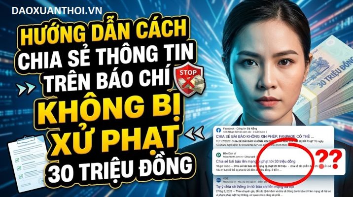 Theo điểm d khoản 1 Điều 95, Nghị định 174/2026/NĐ-CP có hiệu lực từ ngày 01/7/2026, hành vi lợi dụng mạng xã hội để cung cấp, chia sẻ tác phẩm báo chí mà không được sự đồng ý của chủ thể quyền sở hữu trí tuệ có thể bị phạt từ 20 đến 30 triệu đồng. Ngoài tiền phạt, cá nhân, tổ chức vi phạm còn bị buộc gỡ bỏ nội dung vi phạm.