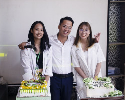 Anh Xuân Thời với Trang Bùi và Hương Trà trong Kỷ niệm 5 năm CBT - Hà Nội ngày 5.8.2022