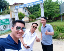Bảo Long - Xuân Thời - Đình Trà trong chuyến công tác ngày 4.7.2023 Xã Sơn Thủy (Ba Khan) huyện Mai Châu, tỉnh Hoà Bình